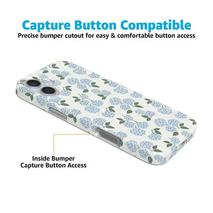 Nantucket Cottage | Blue Hydrangea Case iPhone Case get.casely
