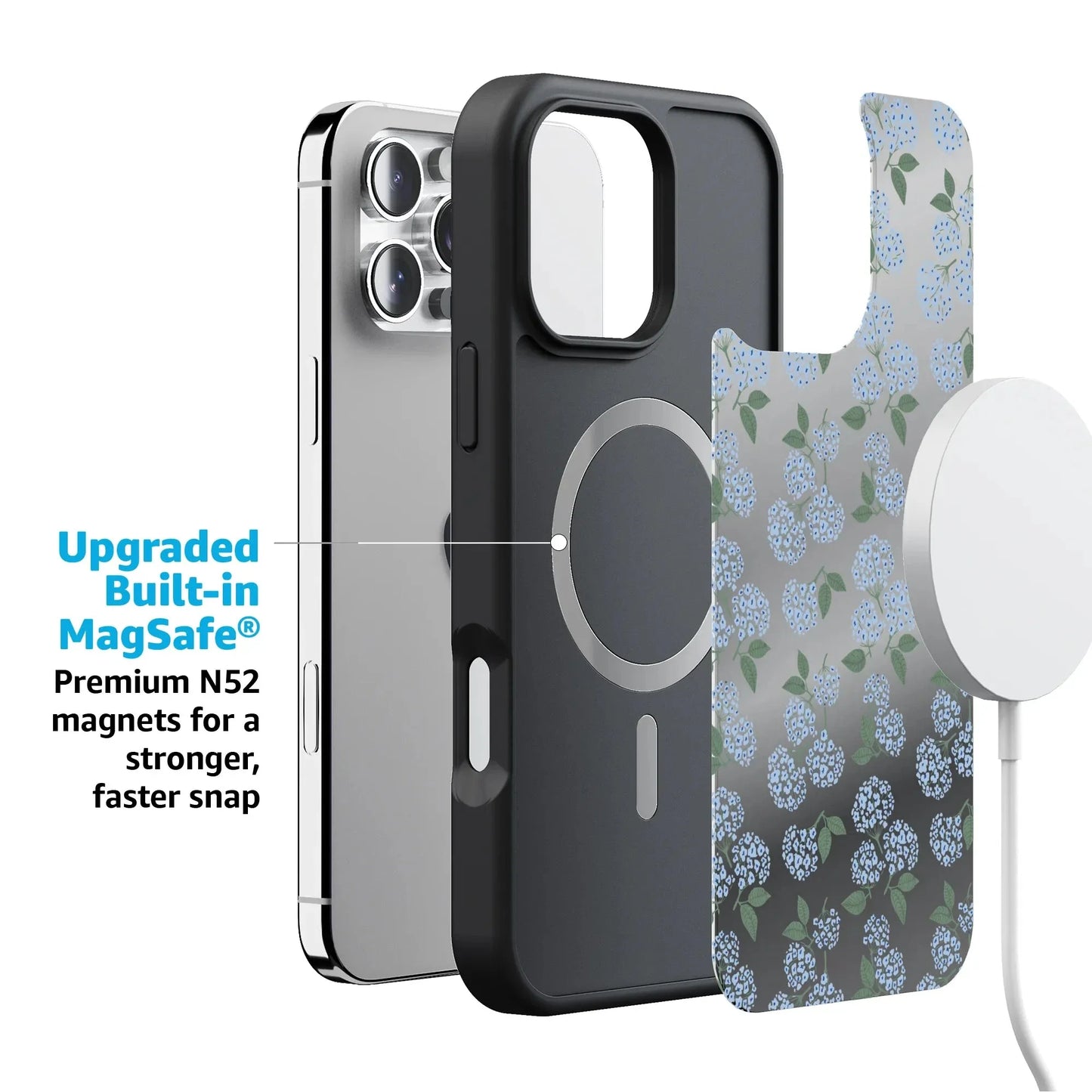 Nantucket Cottage | Blue Hydrangea Case iPhone Case get.casely