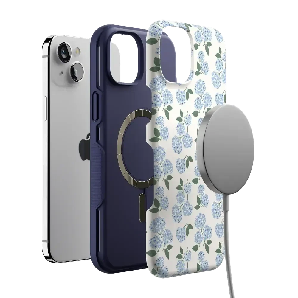 Nantucket Cottage | Blue Hydrangea Case iPhone Case get.casely