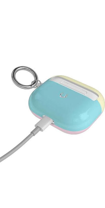 Neon Blue, Pink & Yellow | Colorblock AirPods Case AirPods Case get.casely