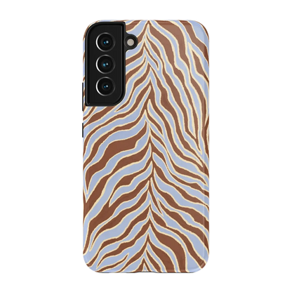Untamed | Brown & Blue Zebra Case - Galaxy S22 Plus