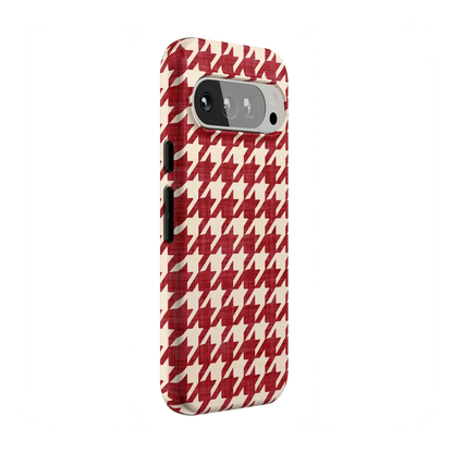 Scarlet Stitch | Red Houndstooth Case