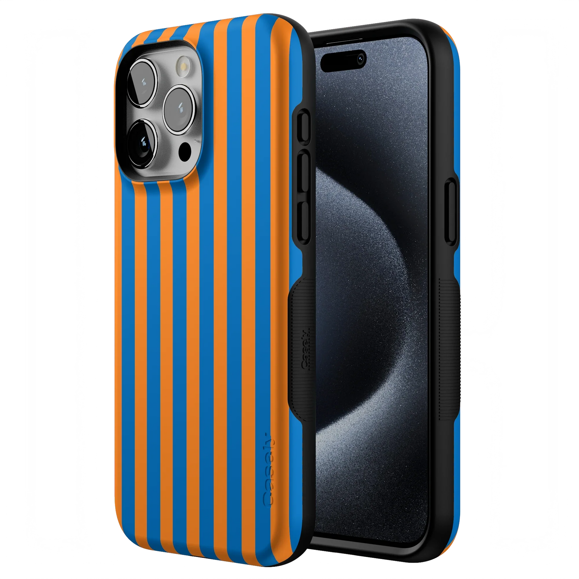 Go New York | Blue & Orange Stripes Case