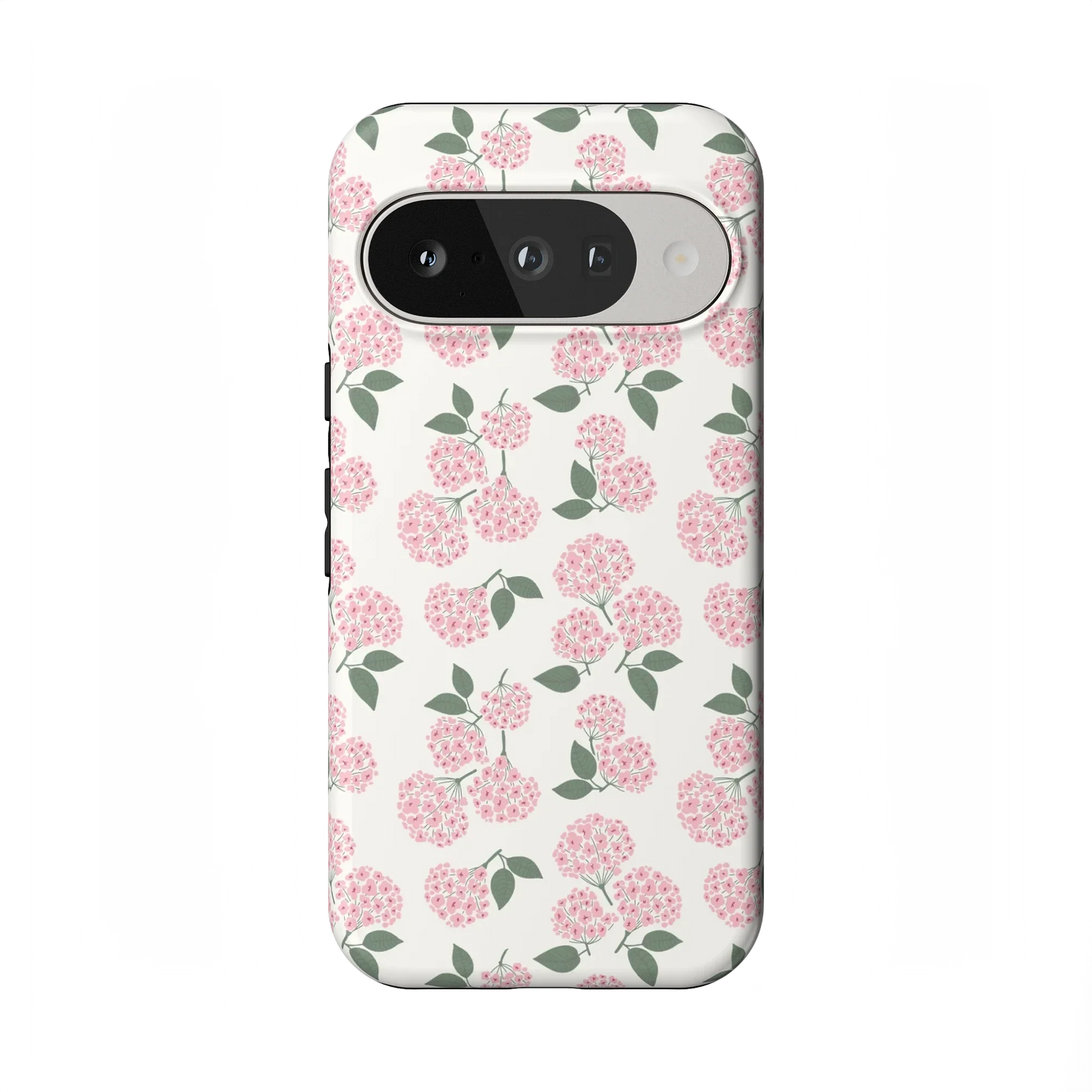 Nantucket Cottage | Pink Hydrangea Case - Google Pixel 7