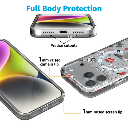 Not a Phase | Clear Flash Tattoo Case iPhone Case get.casely