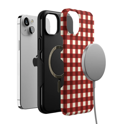 Checked Twice | Red Plaid Case