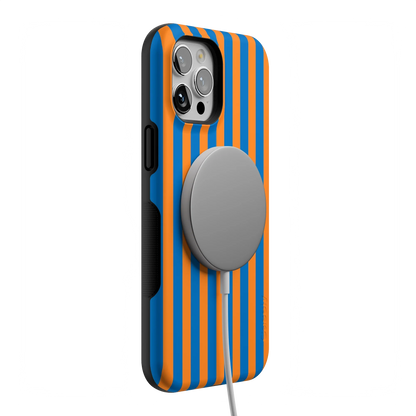 Go New York | Blue & Orange Stripes Case