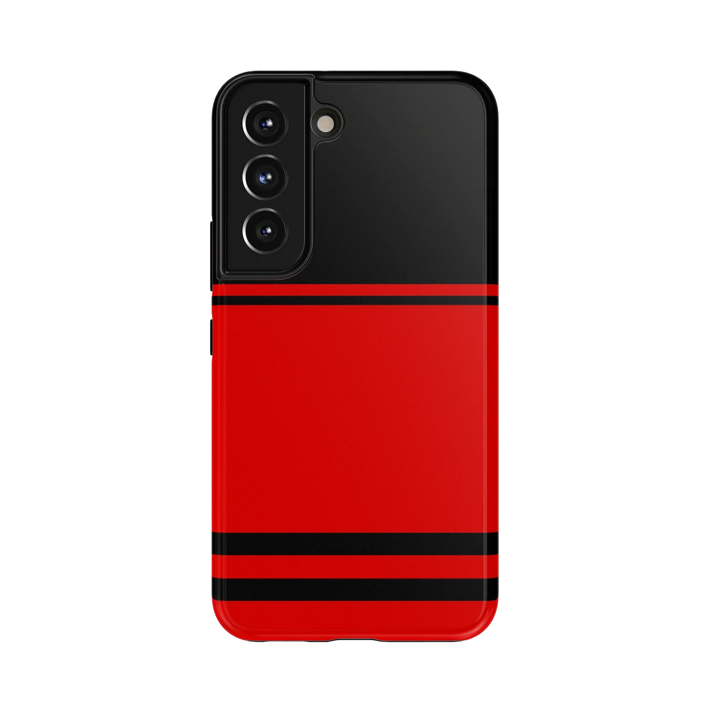 Go Canes | Black & Red Striped Case - Galaxy S22
