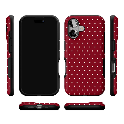 On the Dot | Maroon Polka Dot Case