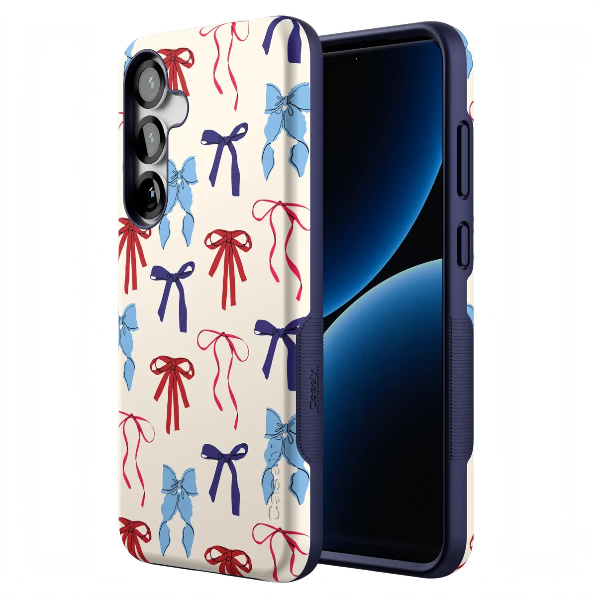 American Girlie | Red White & Blue Bows Case