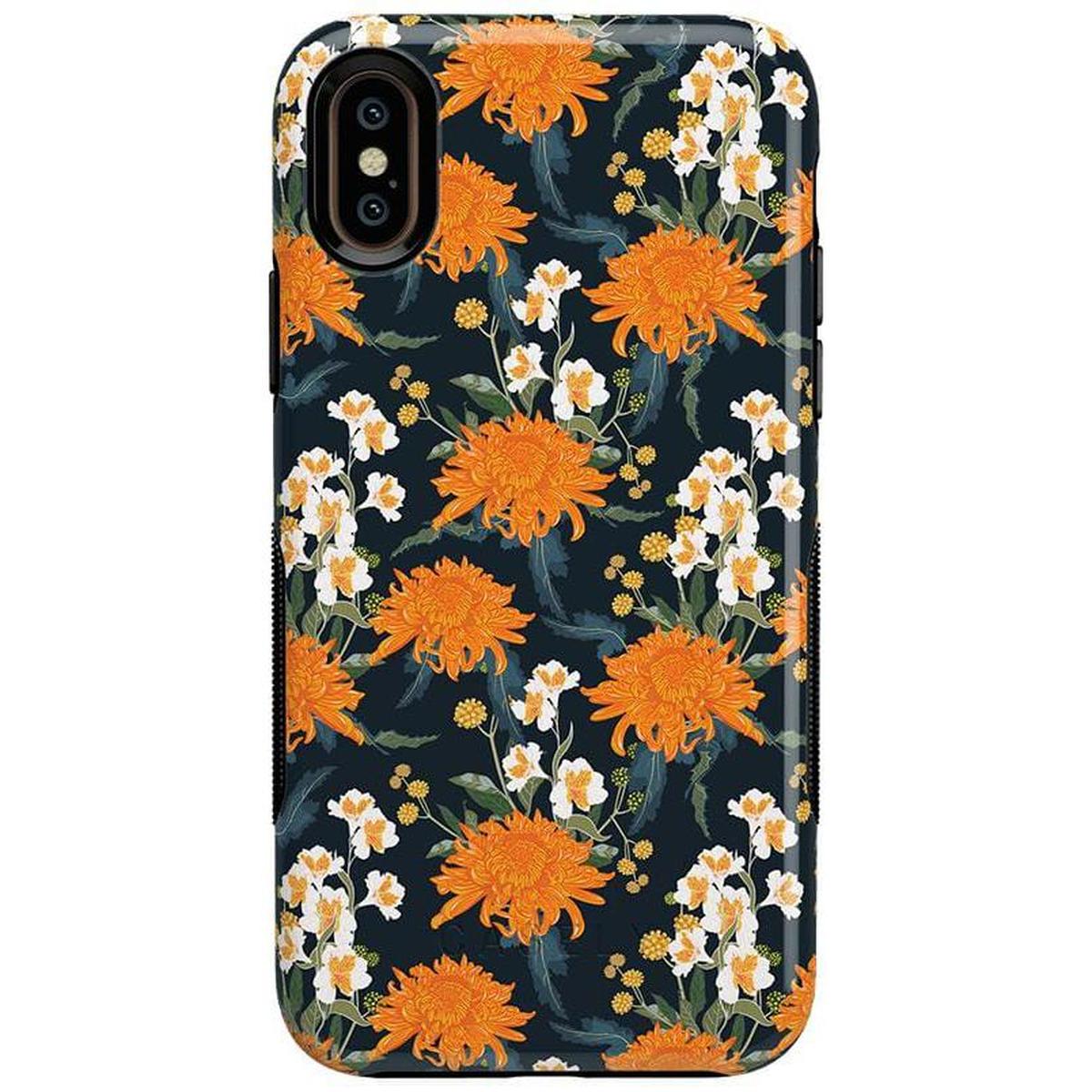 Off Tropic Floral | Exotic Orange Flower Case iPhone Case get.casely Bold iPhone XS Max