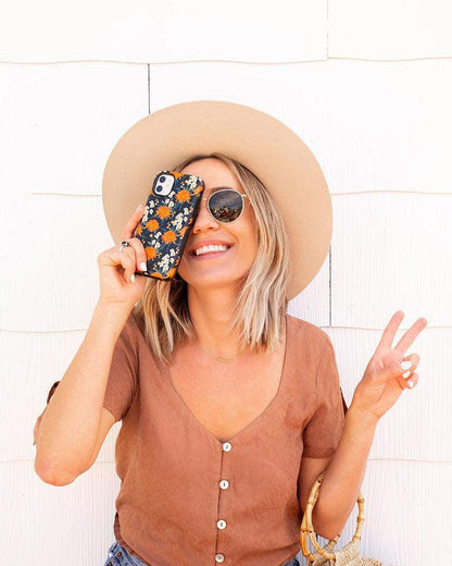 Off Tropic Floral | Exotic Orange Flower Case iPhone Case get.casely