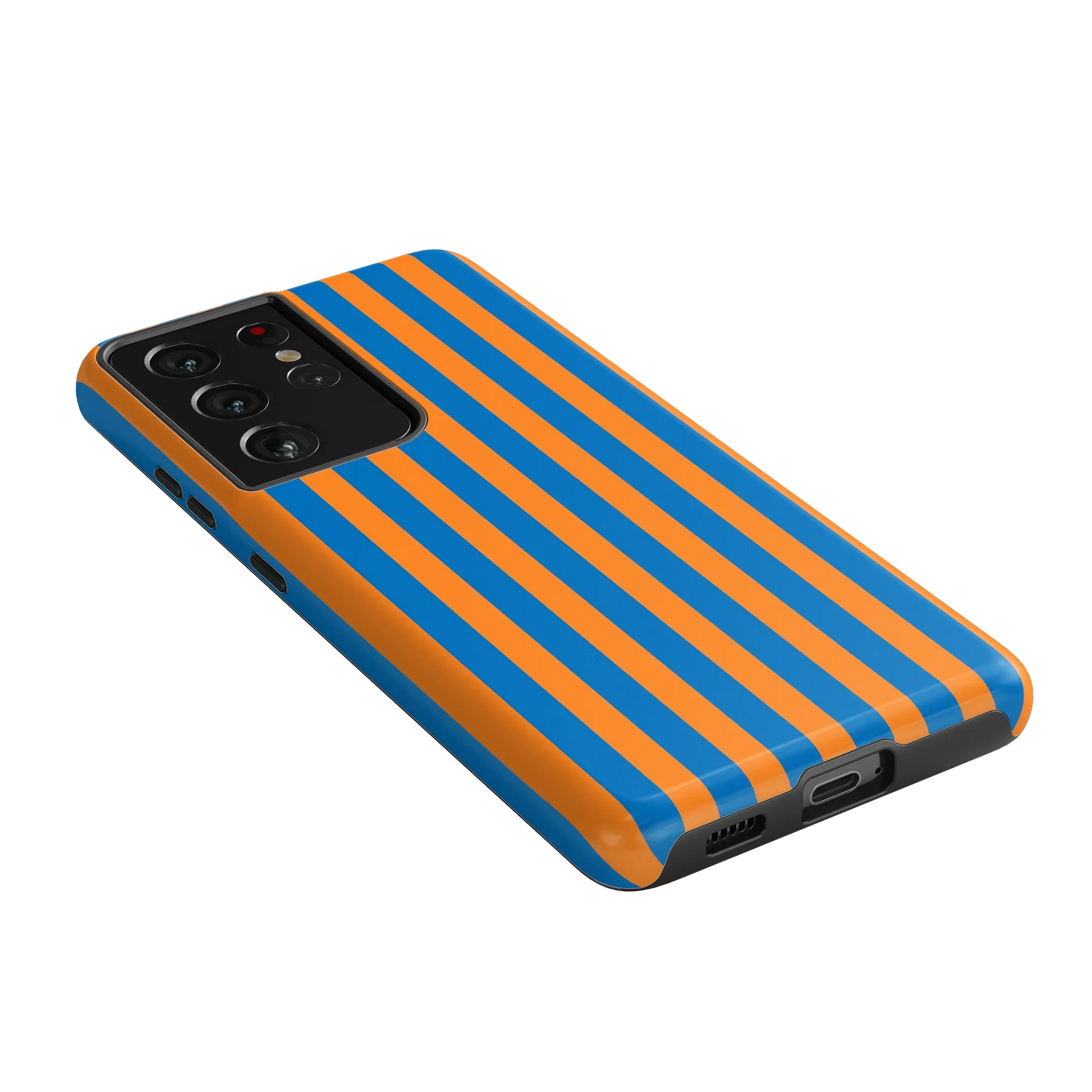 Go New York | Blue & Orange Stripes Case