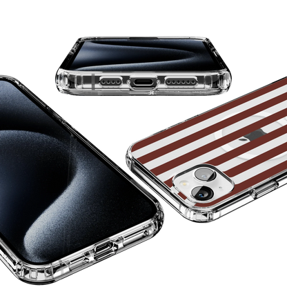 Sunday in Brooklyn | Burgundy Stripes Case