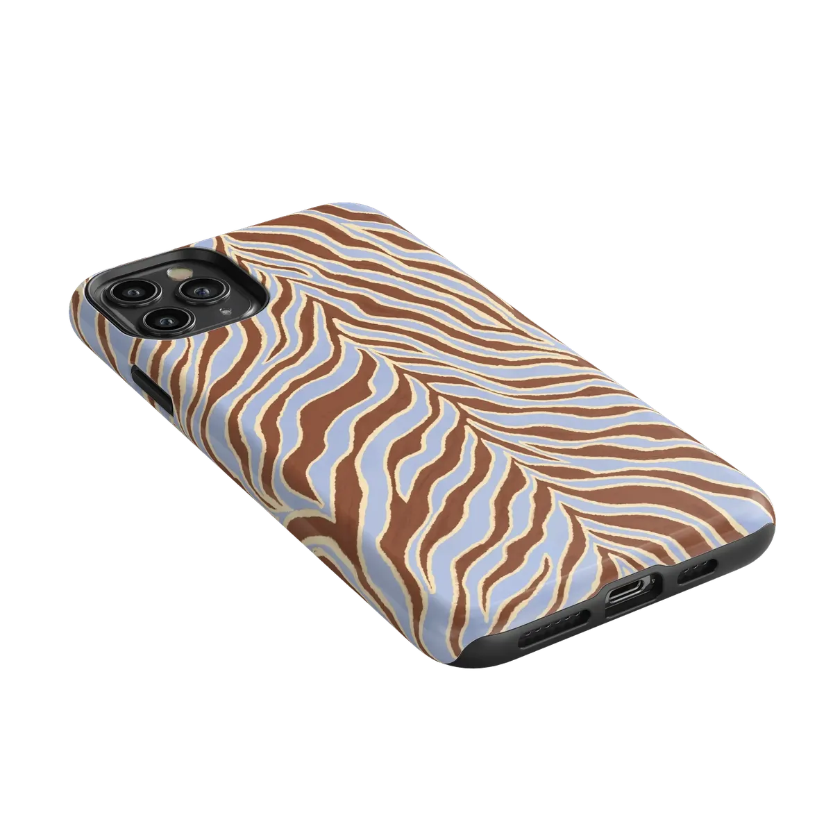 Untamed | Brown & Blue Zebra Case