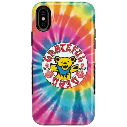 On Tour | Grateful Dead Tie Dye Sticker Case iPhone Case Grateful Dead Bold iPhone XS Max
