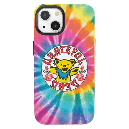 On Tour | Grateful Dead Tie Dye Sticker Case iPhone Case Grateful Dead Bold + MagSafe® iPhone 13