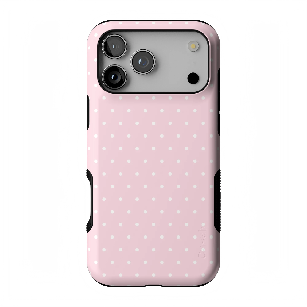 On the Dot | Pink & White Polka Dot Case