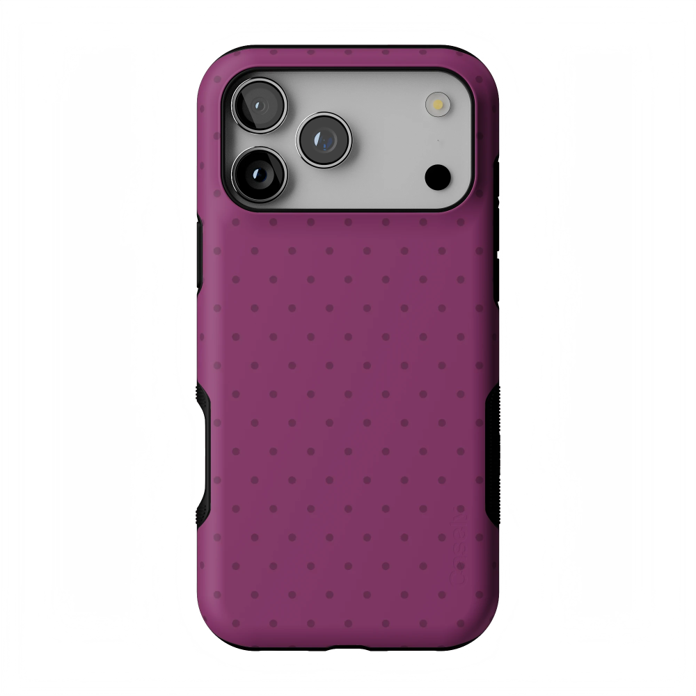 On the Dot | Plum Polka Dot Case