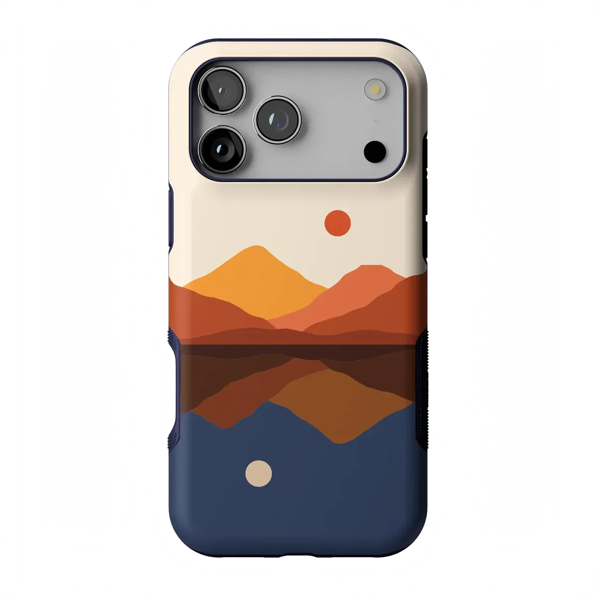 Opposites Attract | Day & Night Colorblock Mountains Case iPhone Case get.casely Bold Flex + MagSafe® iPhone 17 Pro Max