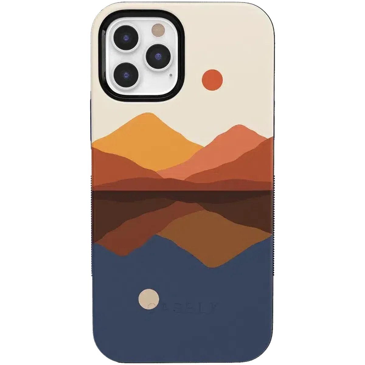 Opposites Attract | Day & Night Colorblock Mountains Case iPhone Case get.casely Bold iPhone 12 Pro Max