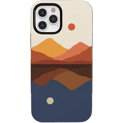 Opposites Attract | Day & Night Colorblock Mountains Case iPhone Case get.casely Bold iPhone 12 Pro Max