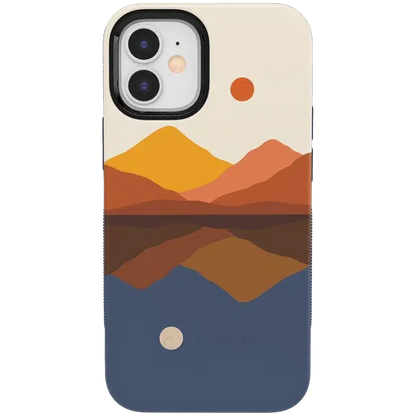 Opposites Attract | Day & Night Colorblock Mountains Case iPhone Case get.casely Bold iPhone 12
