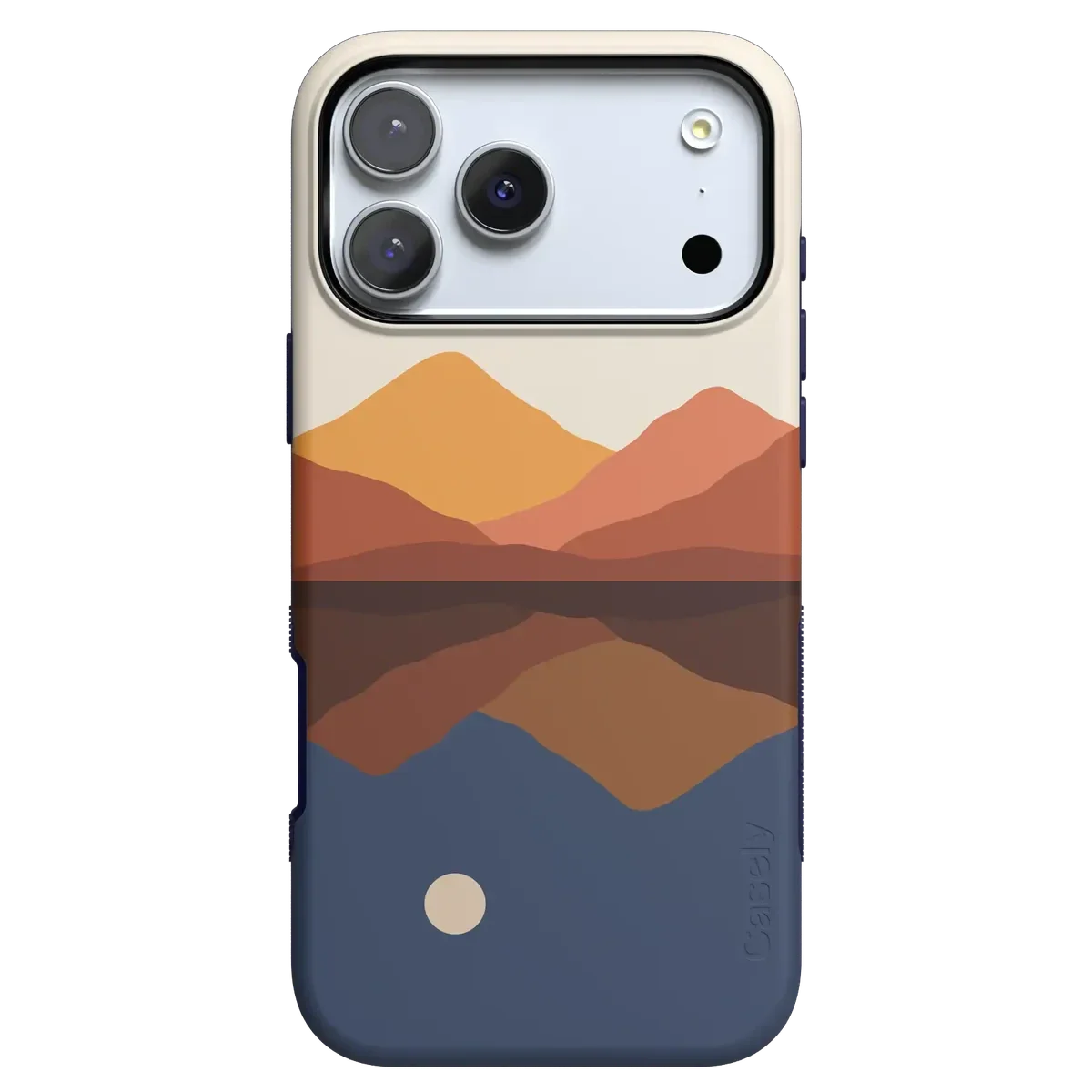 Opposites Attract | Day & Night Colorblock Mountains Case iPhone Case get.casely Bold + MagSafe® iPhone 17 Pro Max