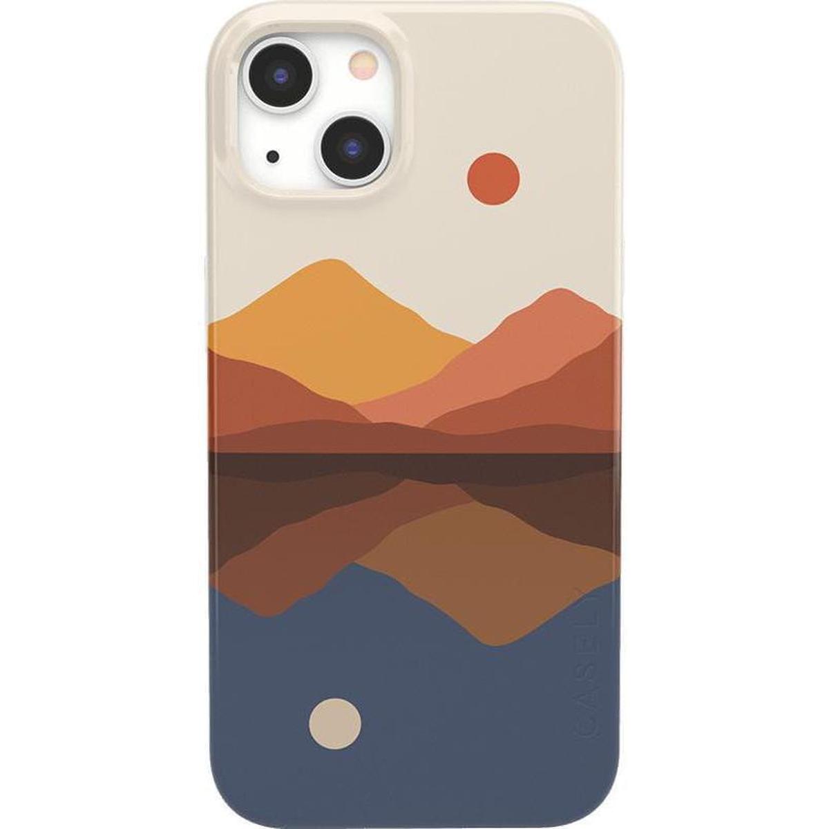 Opposites Attract | Day & Night Colorblock Mountains Case iPhone Case get.casely Classic iPhone 13 Mini