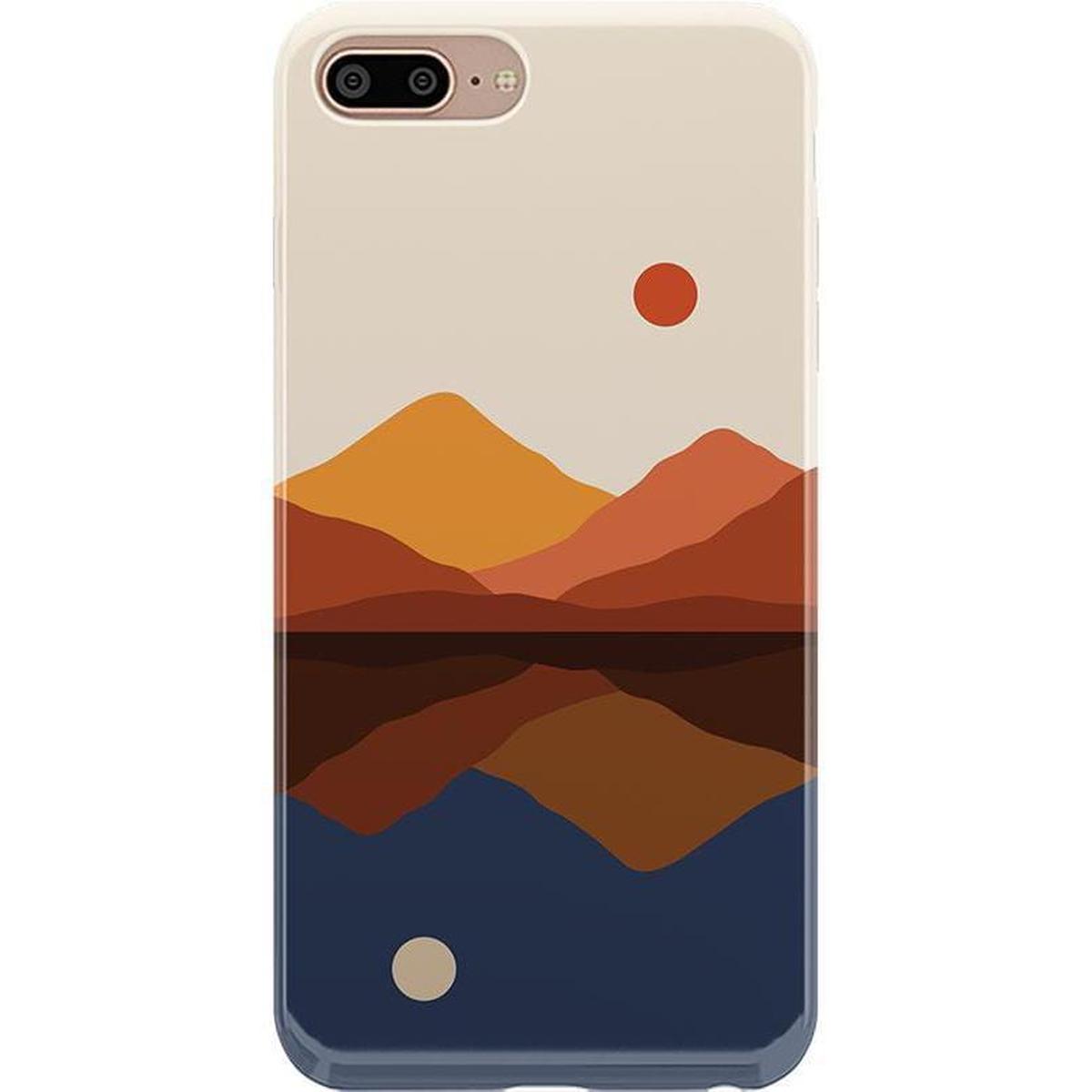 Opposites Attract | Day & Night Colorblock Mountains Case iPhone Case get.casely Classic iPhone 6/7/8 Plus