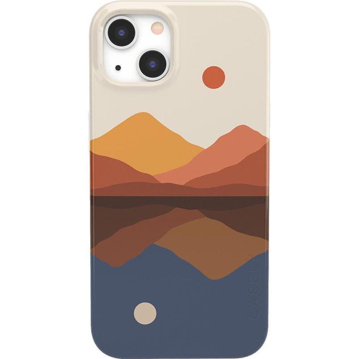 Opposites Attract | Day & Night Colorblock Mountains Case iPhone Case get.casely Classic + MagSafe® iPhone 13