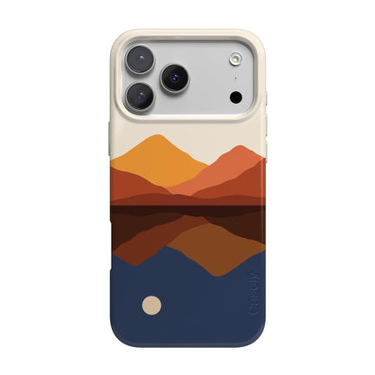 Opposites Attract | Day & Night Colorblock Mountains Case iPhone Case get.casely Classic + MagSafe® iPhone 17 Pro Max