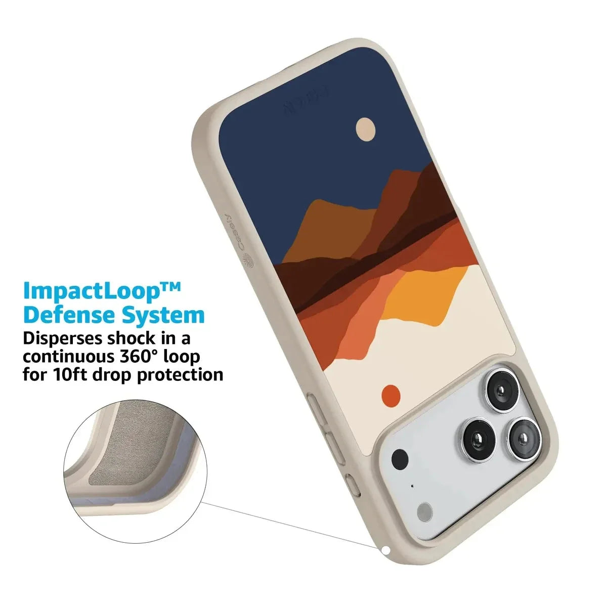 Opposites Attract | Day & Night Colorblock Mountains Case iPhone Case get.casely