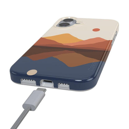 Opposites Attract | Day & Night Colorblock Mountains Case iPhone Case get.casely