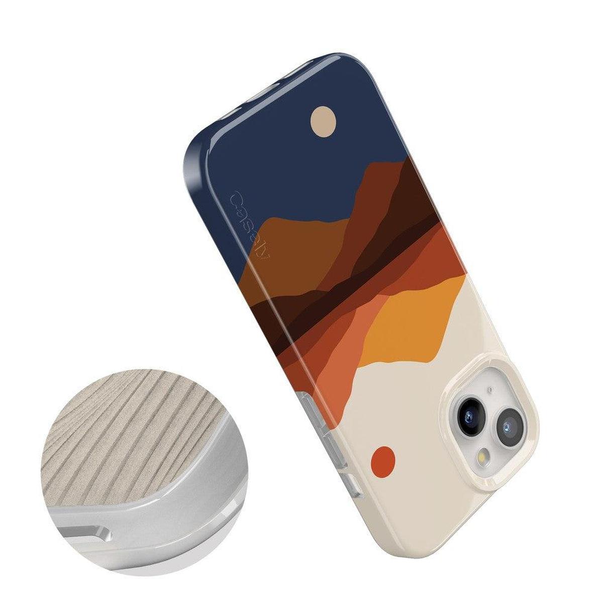 Opposites Attract | Day & Night Colorblock Mountains Case iPhone Case get.casely