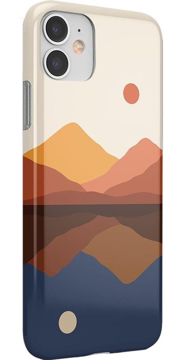 Opposites Attract | Day & Night Colorblock Mountains Case iPhone Case get.casely