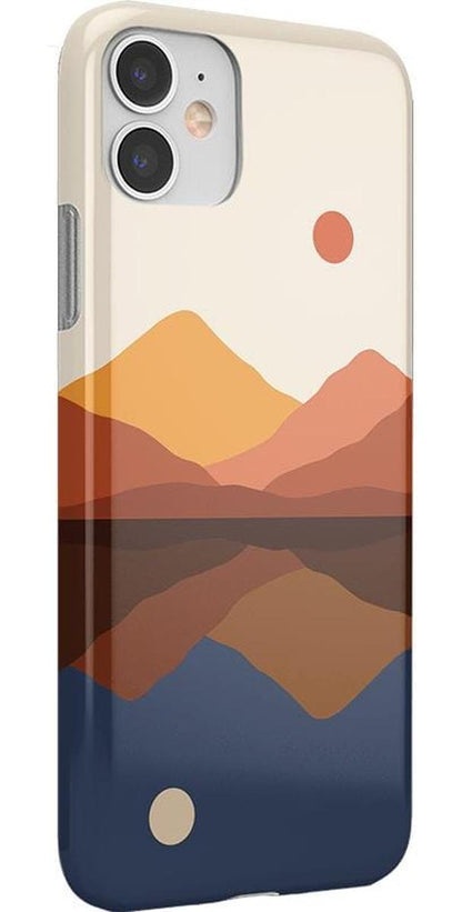 Opposites Attract | Day & Night Colorblock Mountains Case iPhone Case get.casely