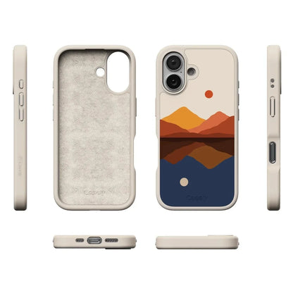 Opposites Attract | Day & Night Colorblock Mountains Case iPhone Case get.casely