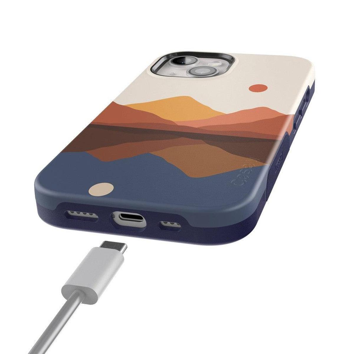 Opposites Attract | Day & Night Colorblock Mountains Case iPhone Case get.casely