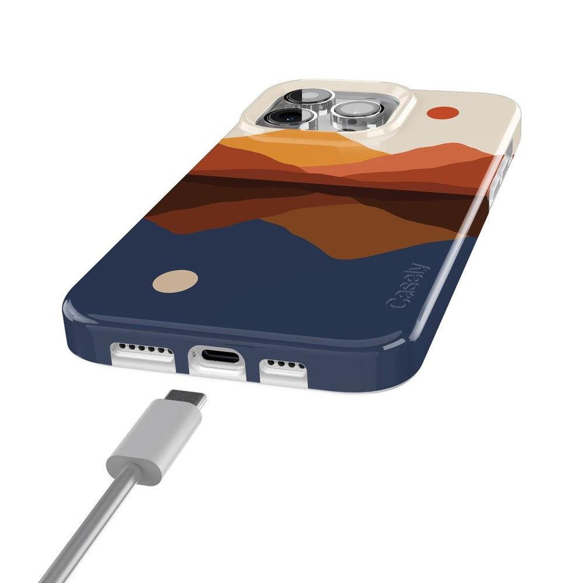 Opposites Attract | Day & Night Colorblock Mountains Case iPhone Case get.casely