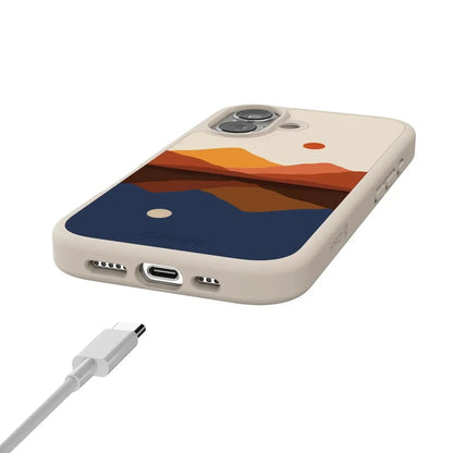 Opposites Attract | Day & Night Colorblock Mountains Case iPhone Case get.casely