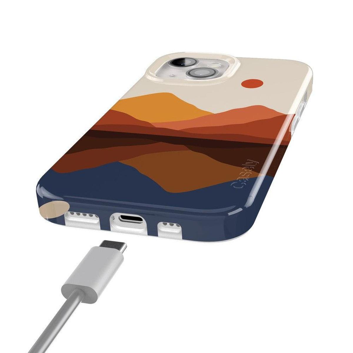 Opposites Attract | Day & Night Colorblock Mountains Case iPhone Case get.casely