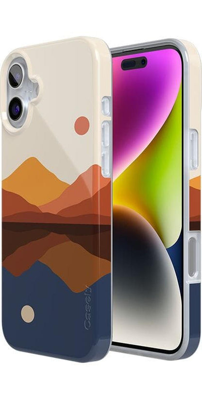 Opposites Attract | Day & Night Colorblock Mountains Case iPhone Case get.casely