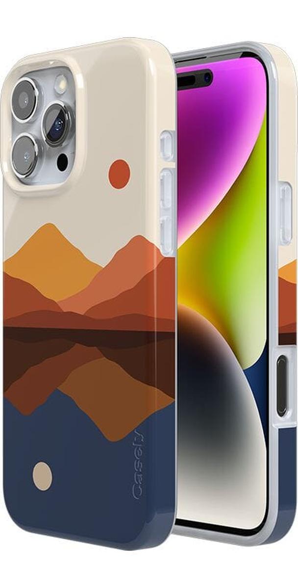 Opposites Attract | Day & Night Colorblock Mountains Case iPhone Case get.casely