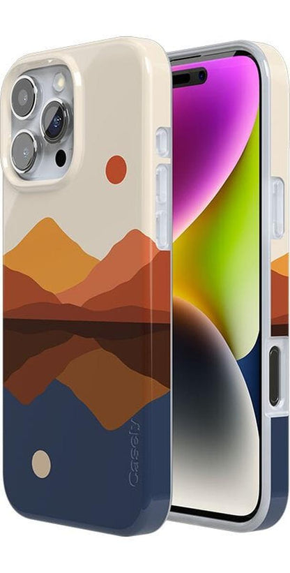 Opposites Attract | Day & Night Colorblock Mountains Case iPhone Case get.casely