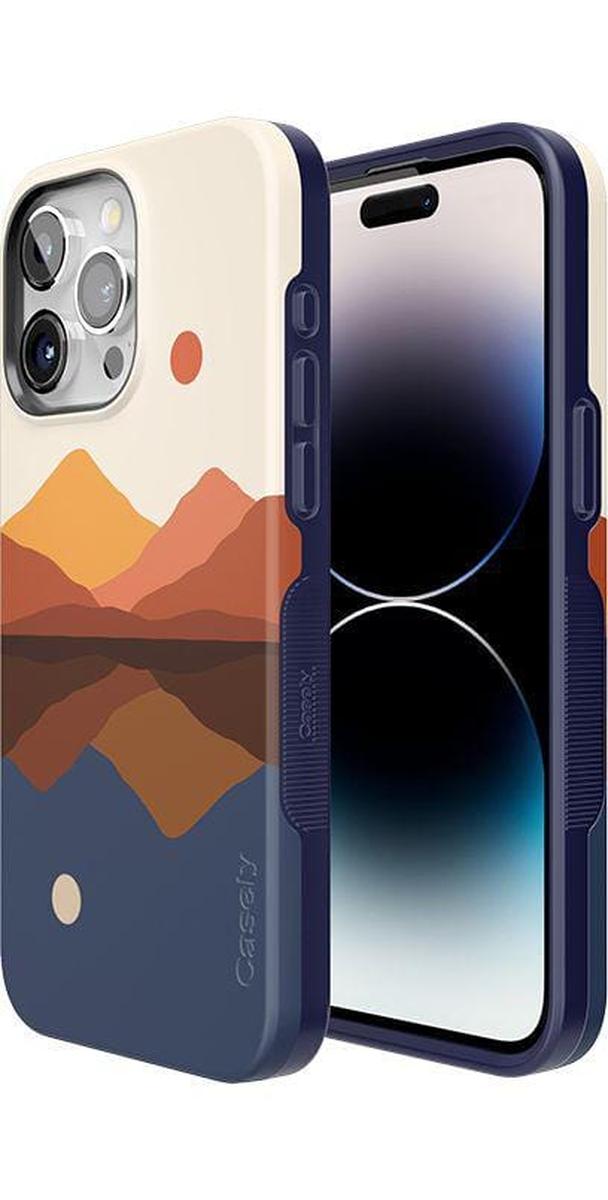 Opposites Attract | Day & Night Colorblock Mountains Case iPhone Case get.casely