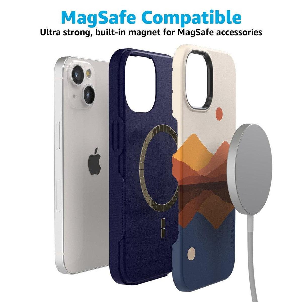 Opposites Attract | Day & Night Colorblock Mountains Case iPhone Case get.casely