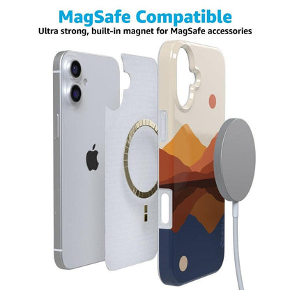 Opposites Attract | Day & Night Colorblock Mountains Case iPhone Case get.casely