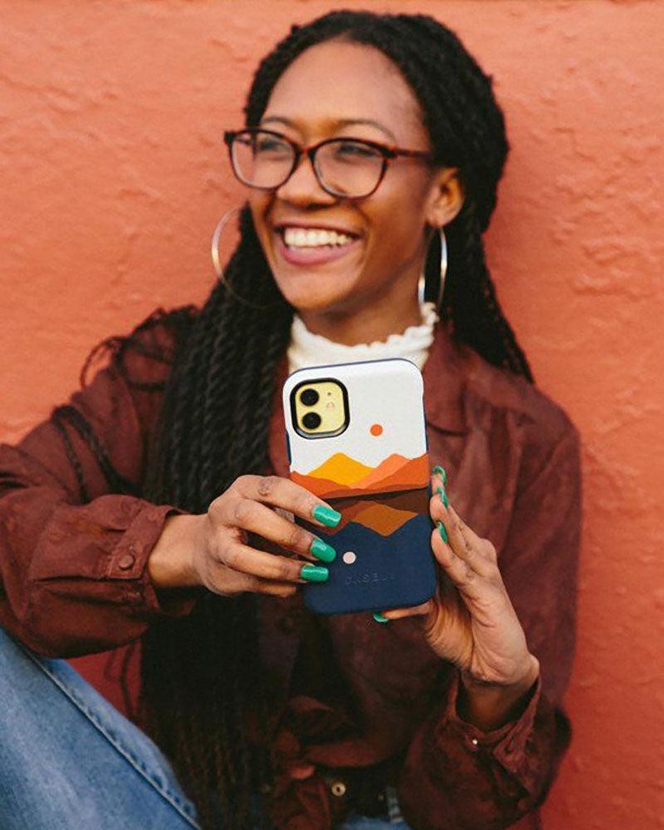 Opposites Attract | Day & Night Colorblock Mountains Case iPhone Case get.casely