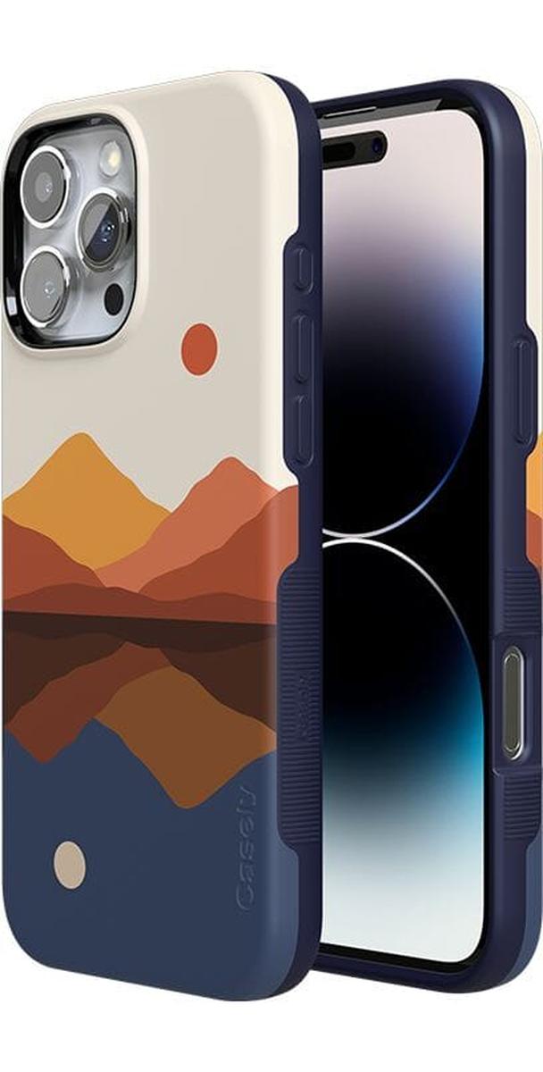 Opposites Attract | Day & Night Colorblock Mountains Case iPhone Case get.casely